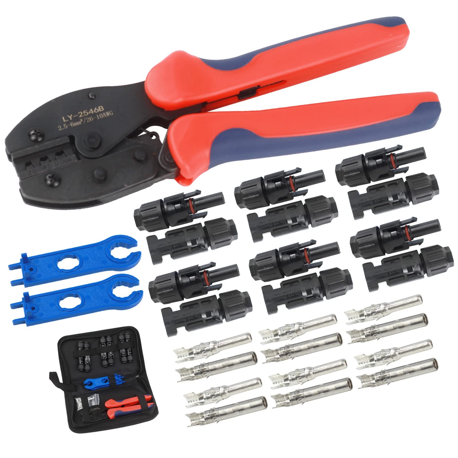 Crimping Tool Kit LY-2546B with Pliers Solar Connectors 2.5/4/6mm² AWG14/12/10