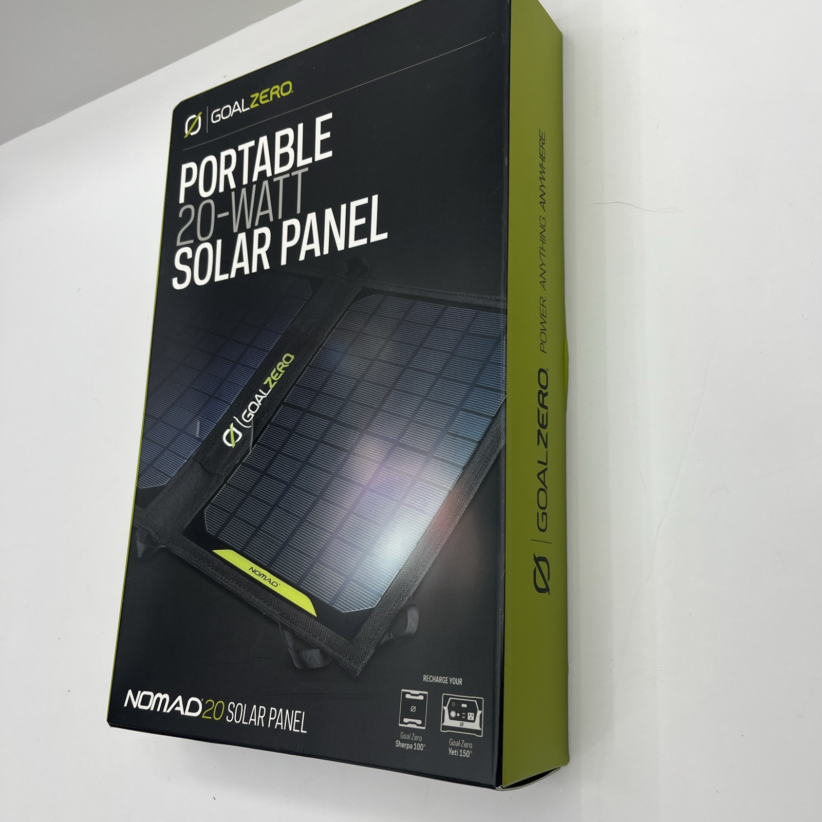 Goal Zero Nomad 20 20W Foldable Solar Panel Charger – Black (11910)