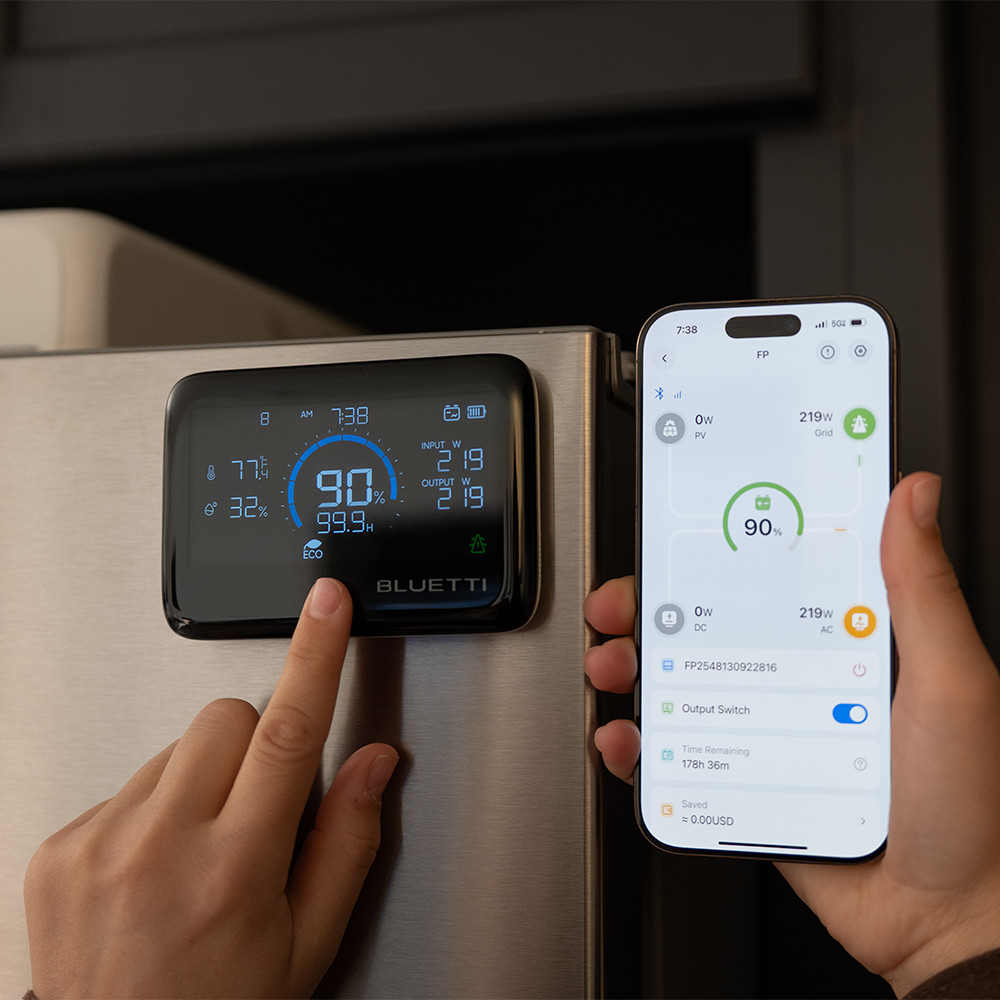 BLUETTI Magnetic Smart Display Touchscreen for FridgePower Backup System