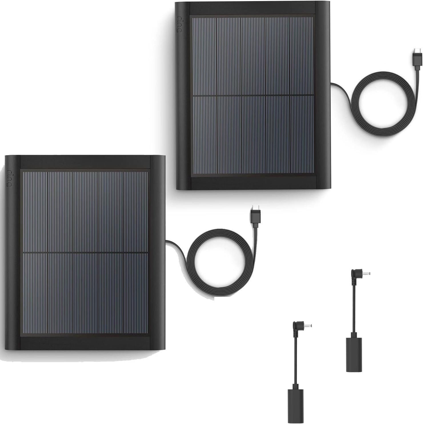 2 Pack Ring Solar Panel(2nd Generation), 5W Solar Panel Charger with Mount fo…