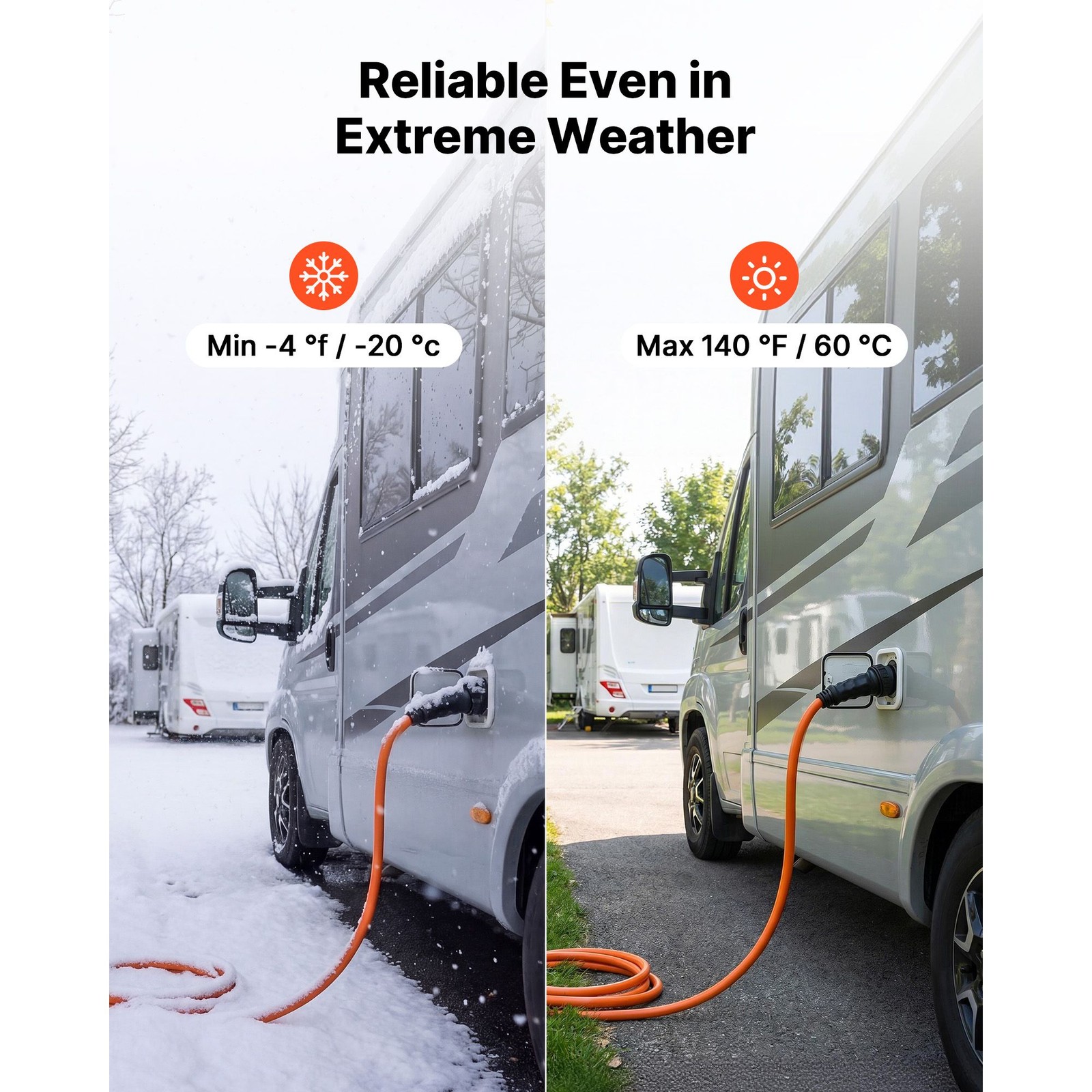 50 Amp Generator Cord, 75 Feet, 125/ 250V RV Power Cord NEMA 14 – 50P to SS2