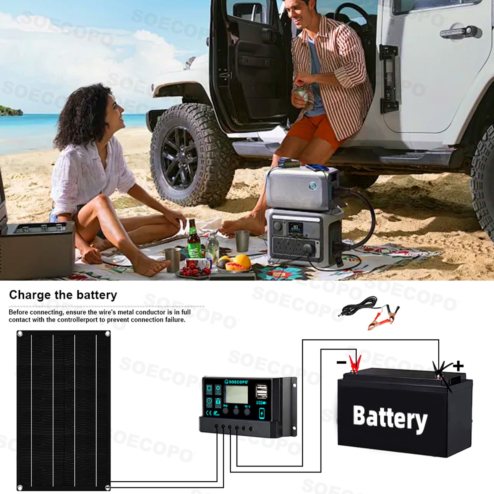 8000W Solar System 800W Panel 100A Controller 12V/24V-110V/220V Inverter
