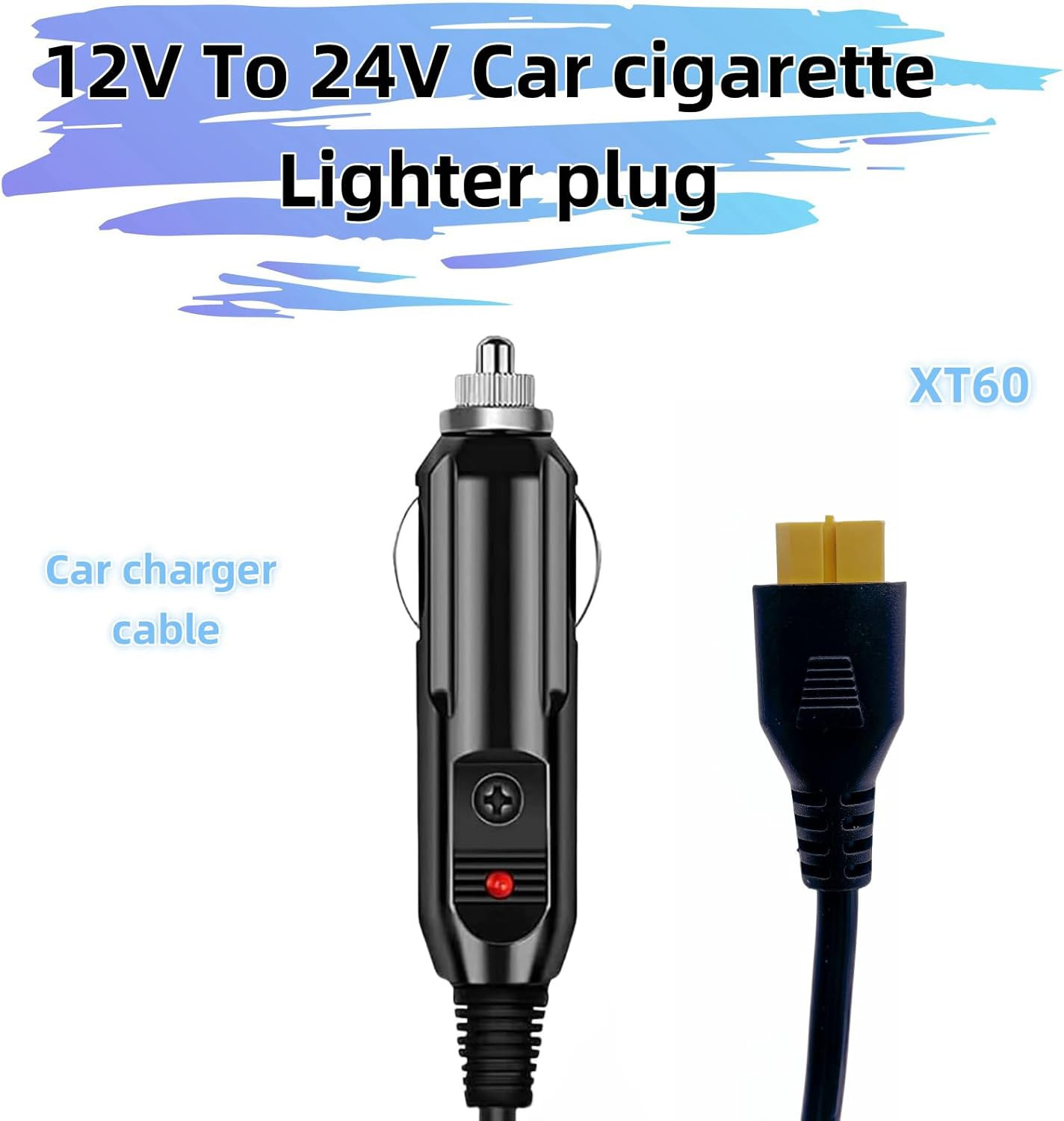 6.8FT Portable12V/24V Car Charger Suitable Compatible Ecoflow Delta/River, Bluet