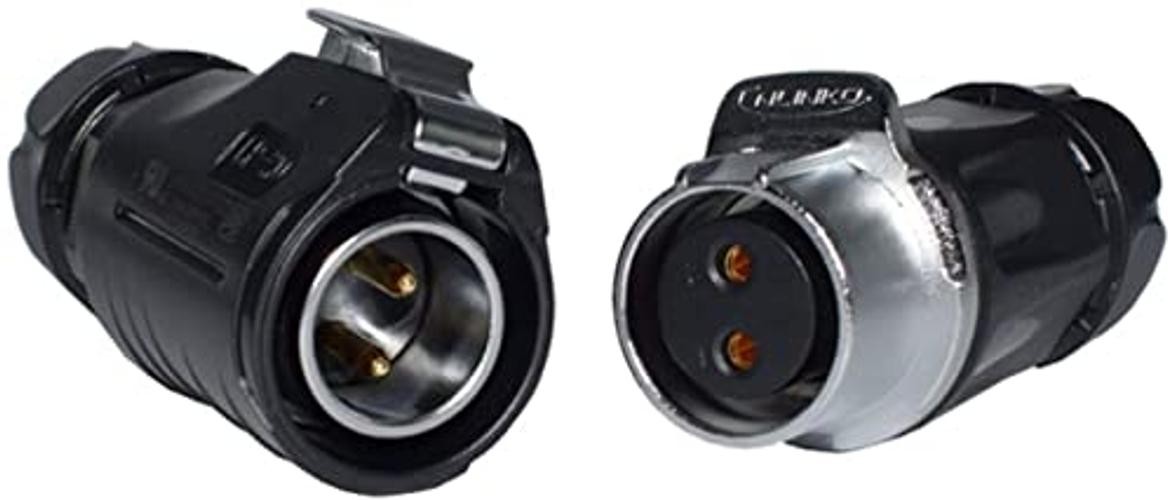 10AWG 2 Pin Power Industrial Circular Connector，for Furrion,Solar 1m/3.3ft