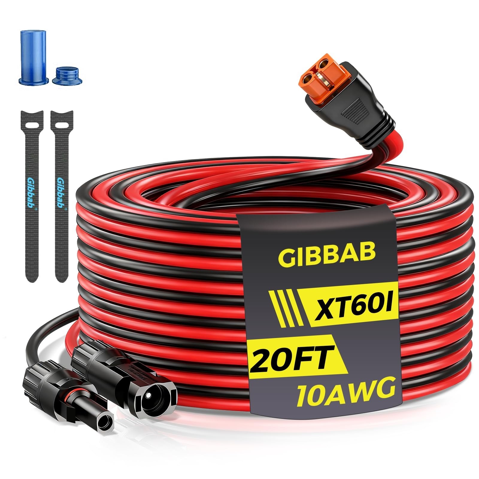 20FT 10AWG Solar Panel Connector XT60i Adapter Extension Cable for EcoFlow Anker