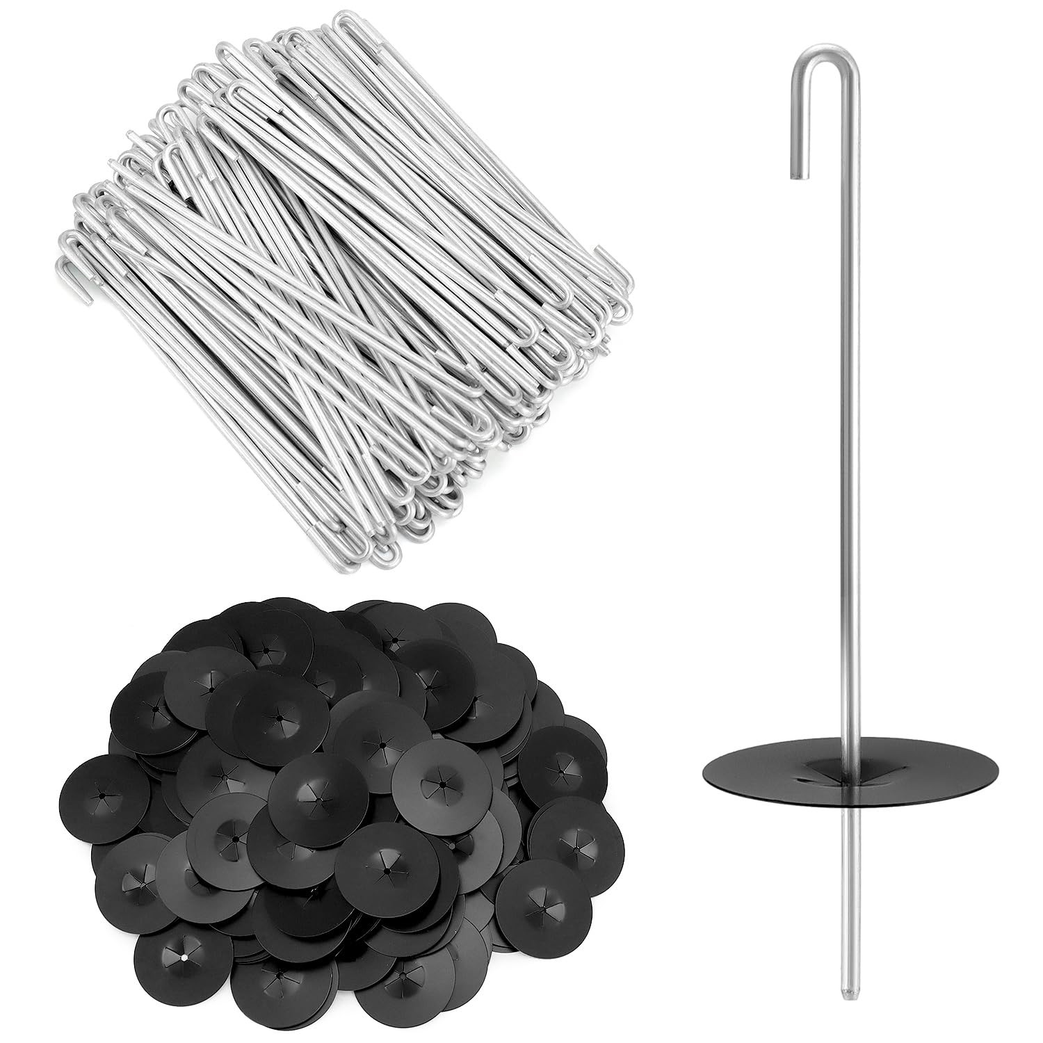 200 Pack Stainless Steel Solar Panel Guard Clips J Hooks Bird Mesh Fasteners