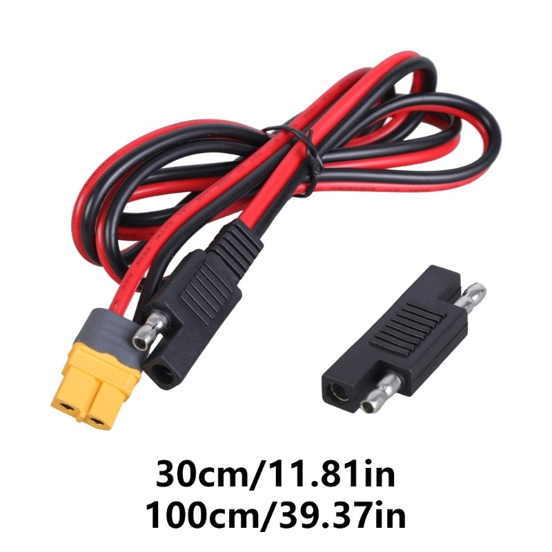 Solar Extension Cable 14AWG XT60 Female to SAE Cable for Battery Packs Mowers