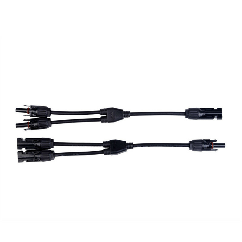 Solar Panel Y Branch Cable Connection Waterproof Adapter Connector Extension US