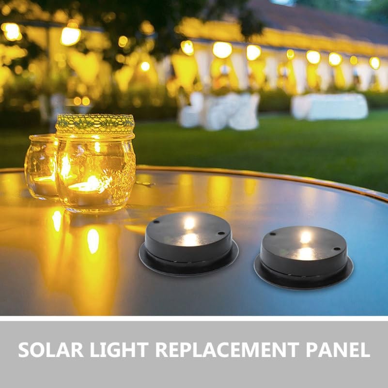 3 Pack Solar Light Tops 2.75 X 2.75 X 0.78 in Solar Panels for Garden Lights …
