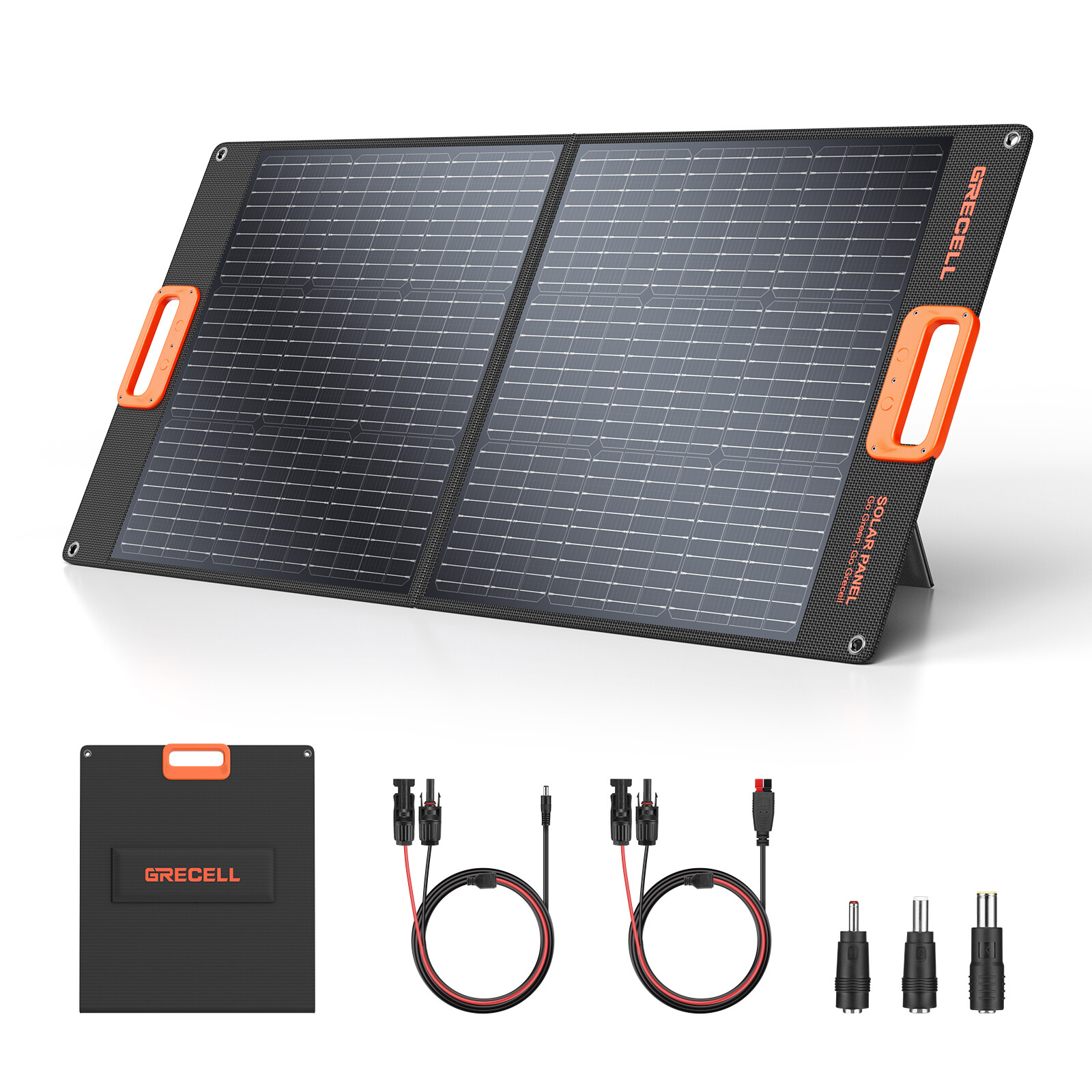 GRECELL Portable 100W 200W Solar Panel Kits Foldable Charger for Solar Battery