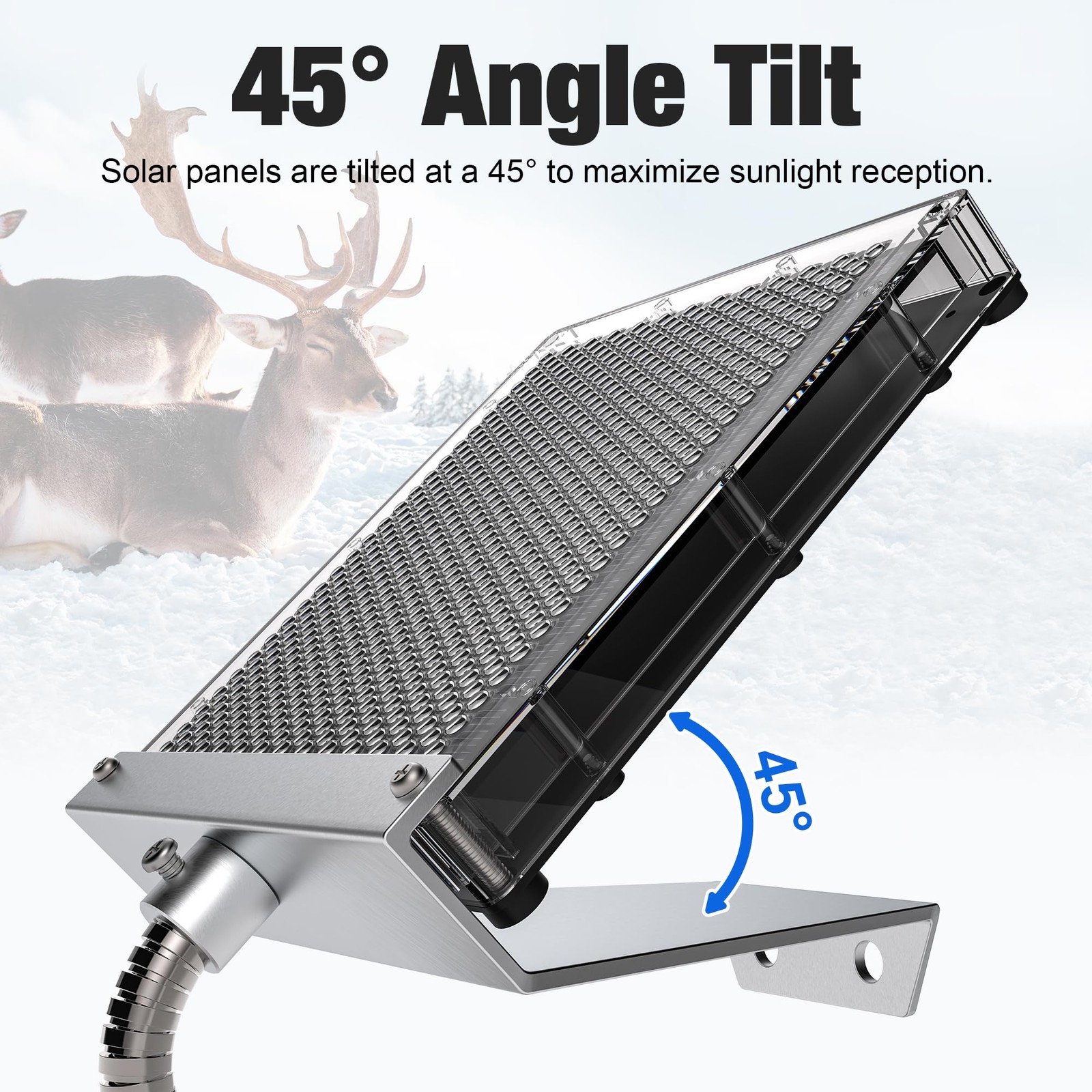 6V Solar Panel Battery Charger for Deer Feeder 1.7W Waterproof Solar Panel with