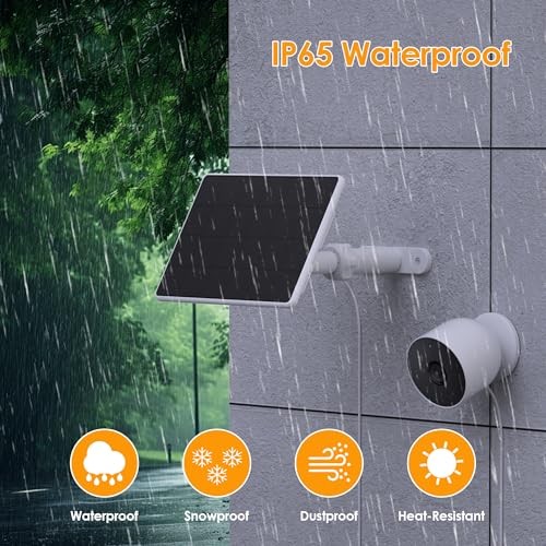 Solar Panel for Google Nest Camera,6W Solar Power Charger for Google 6W 1Pack
