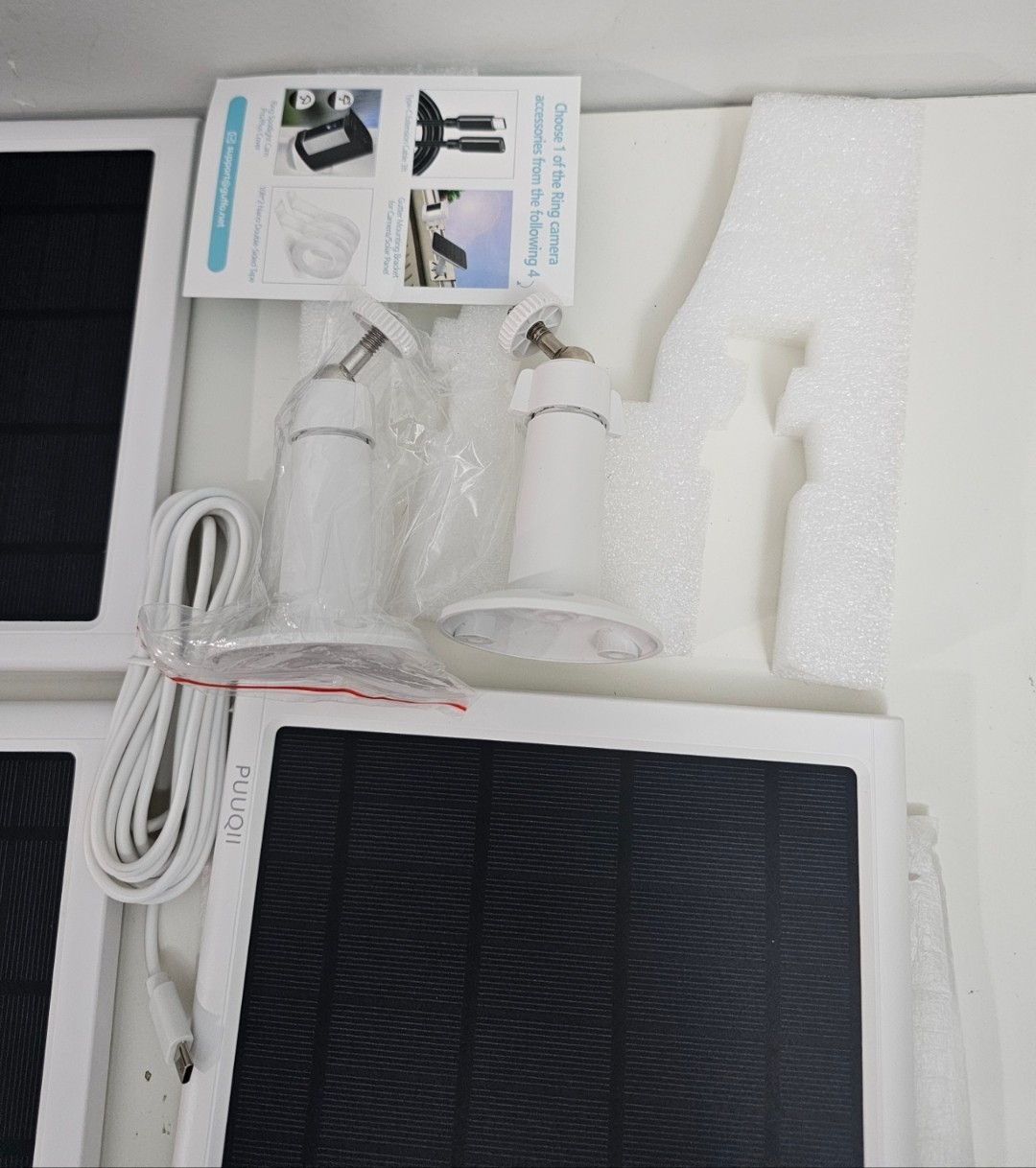 8W Solar Panel for Ring Camera, 3-Pack Solar Panel Charger Compatible with Ring
