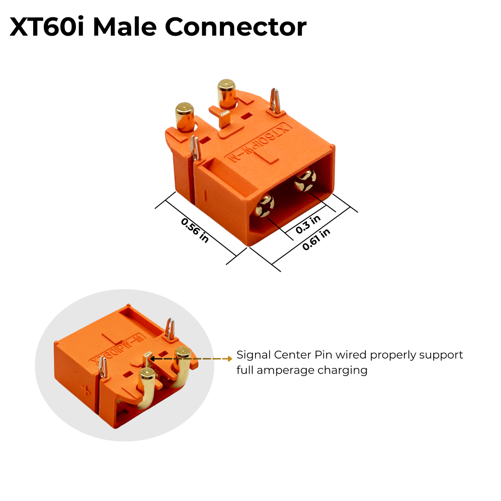 10AWG XT60i to XT90 Male Female Connector Adapter Cable Solar RC Battery Cable