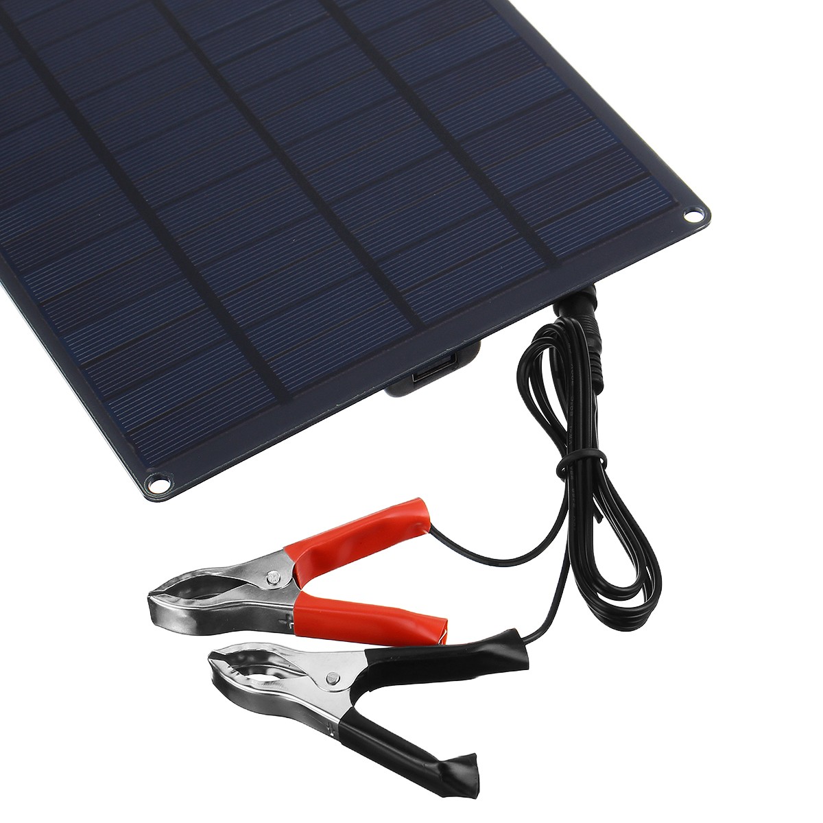 12V 5W Solar Panel and 5V Battery Charger Kit For RV Boat Car Camping Marine