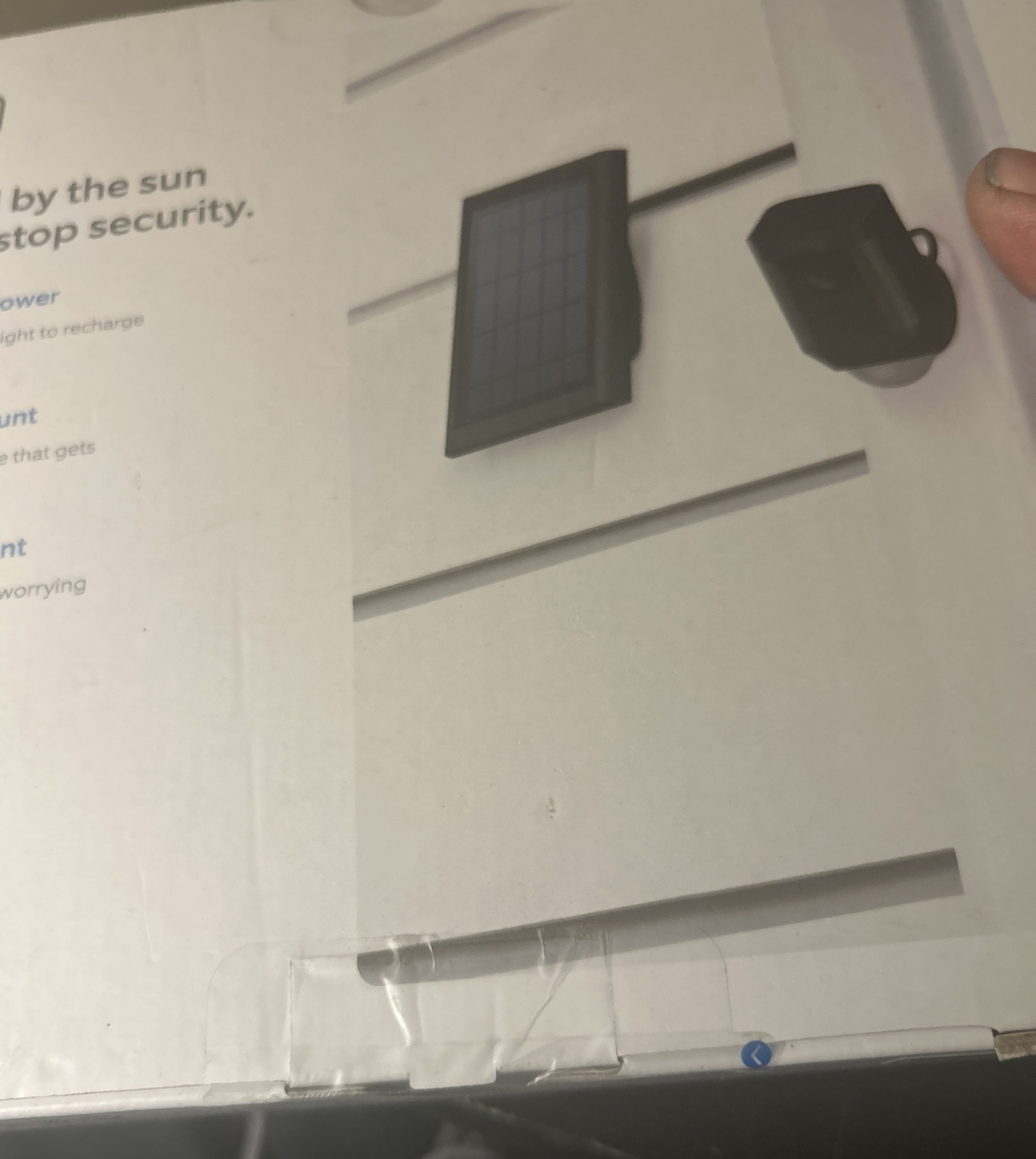Ring Solar Panel Rechargeable Power for Select Ring Cameras, Adjustable Mount