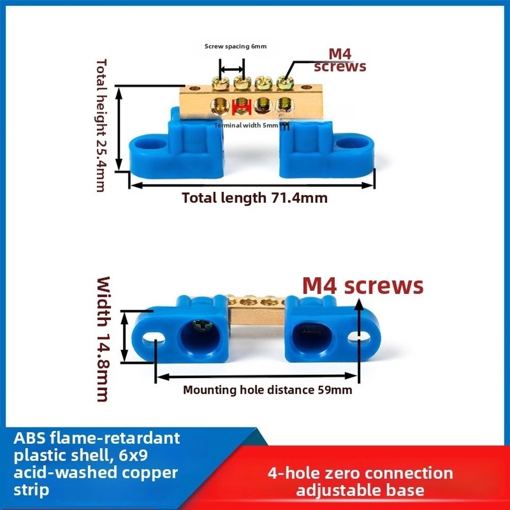 For Distribution Box Grounding Terminal Strip Screw Terminal Connection