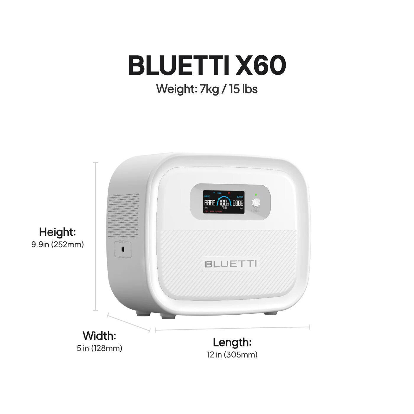 BLUETTI X60 614Wh CPAP Portable Power Bank For Camping Travel Emergency