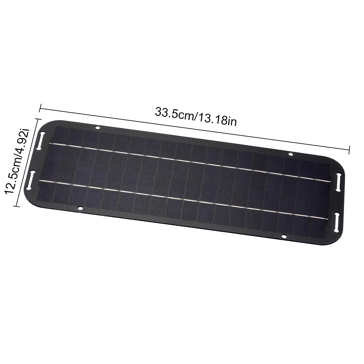 30W Solar Panel 12V Trickle Charger Battery Charger Kit Maintainer Boat Car RV