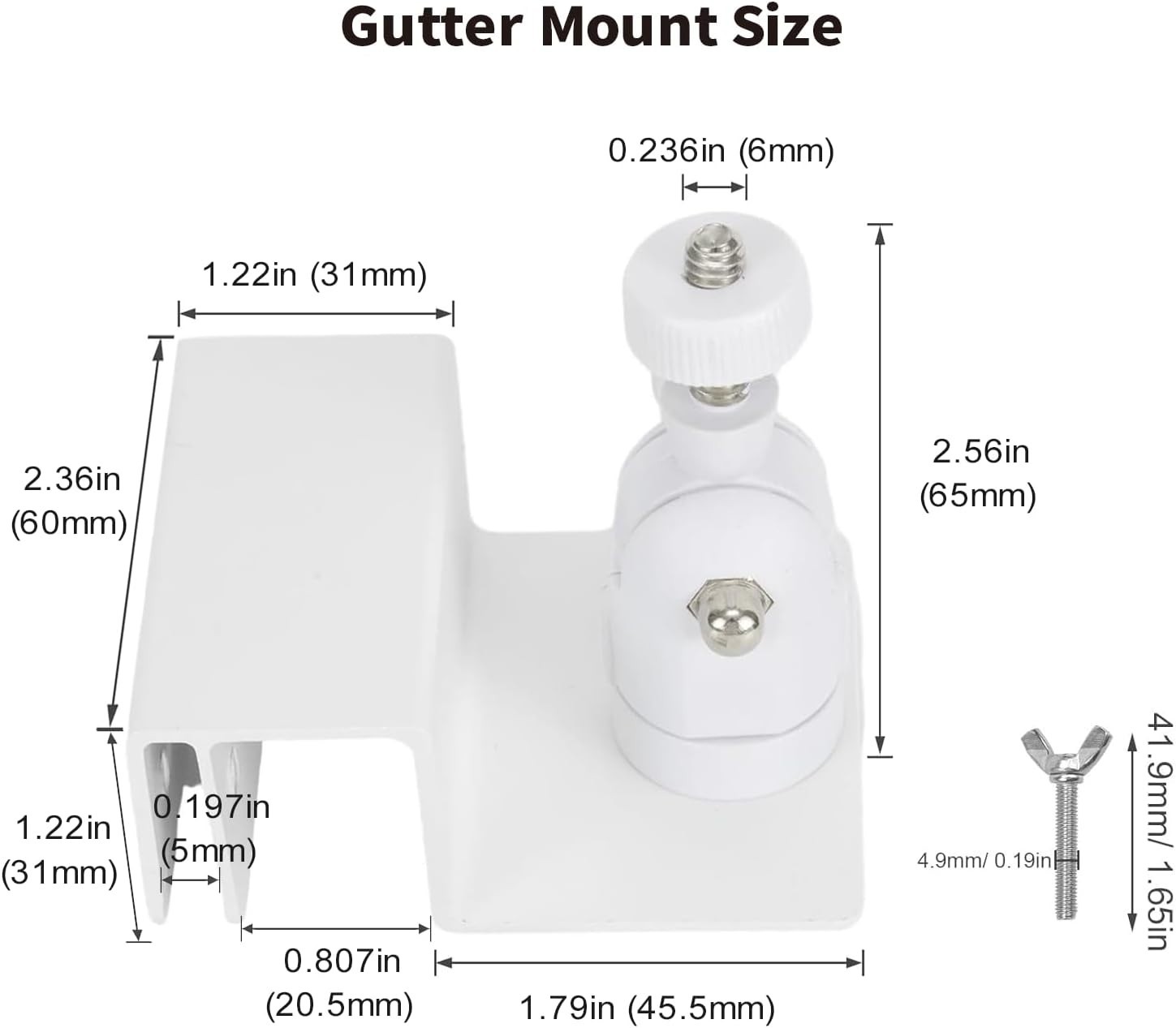 Gutter Mount for Solar Panels & Security Cameras – Easy Installation