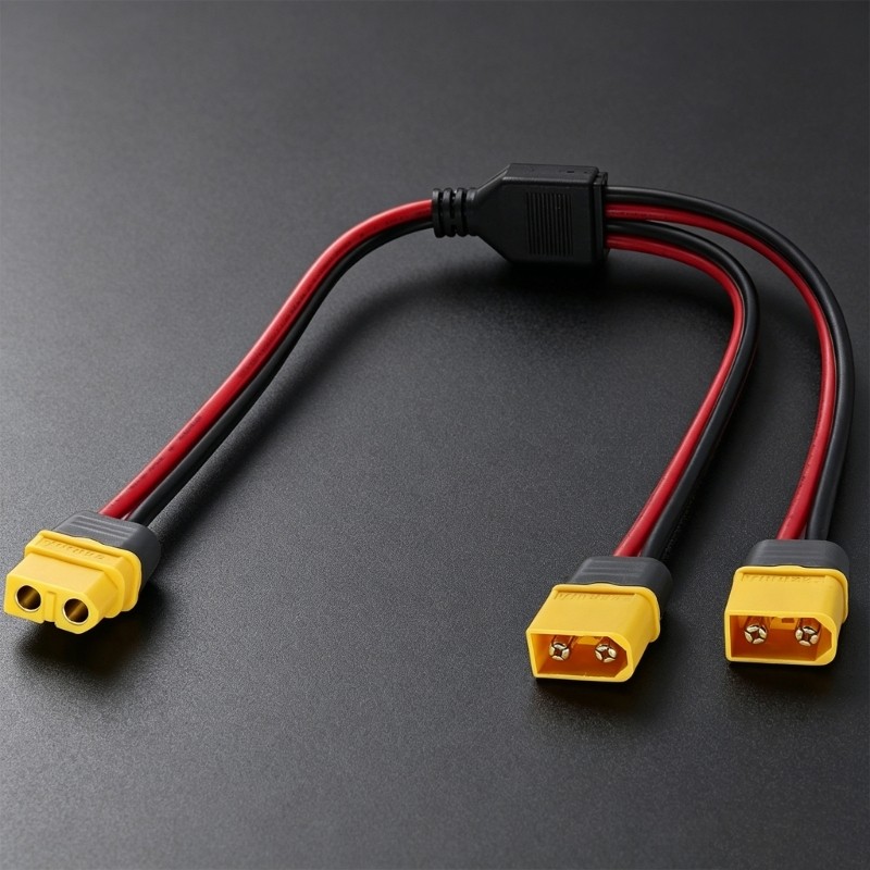 XT60 20cm Y Wire with PVC Cover for Common XT60 Line Work Use