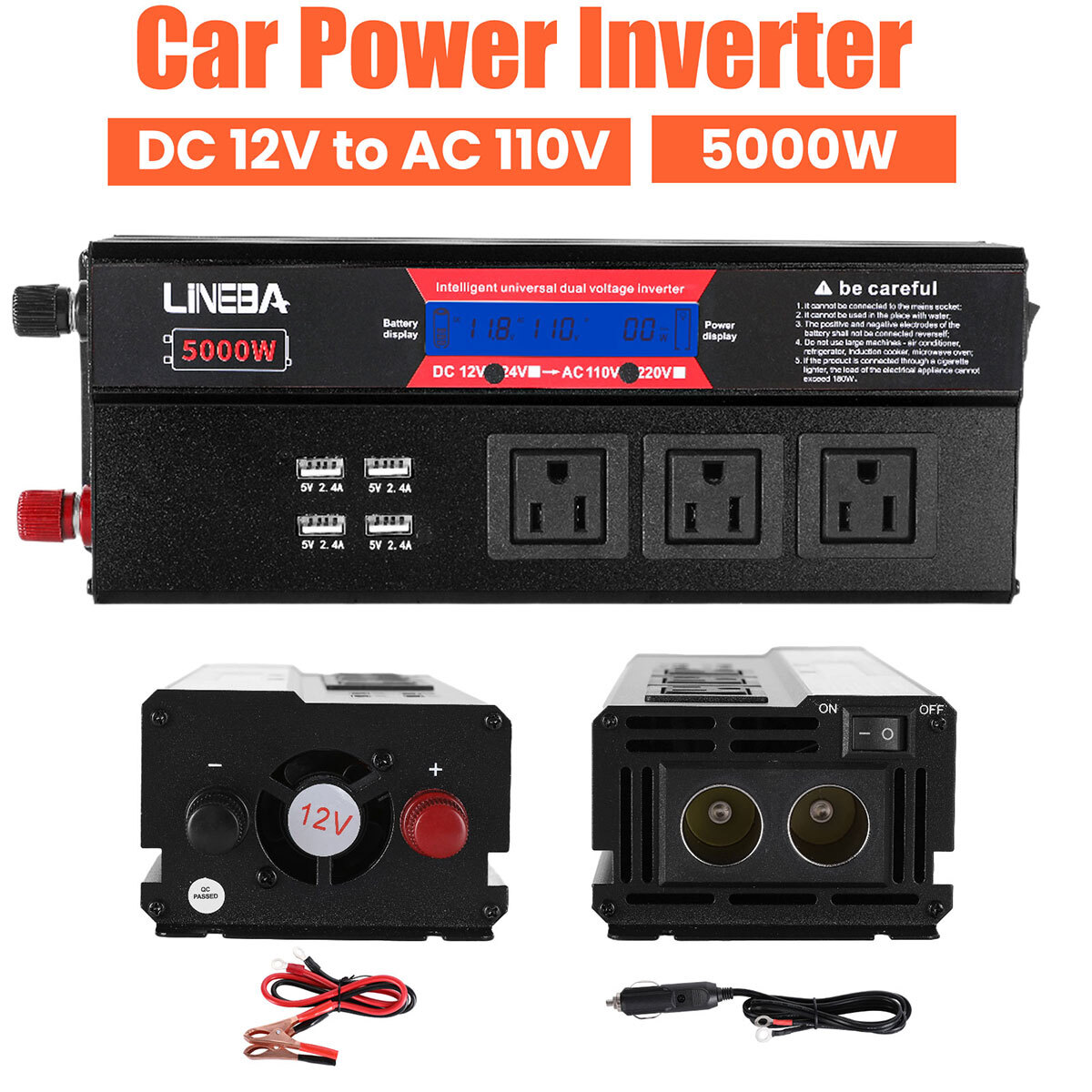 4000W Complete Solar Power Generator Solar Panel Kit Home 110V Off Grid System