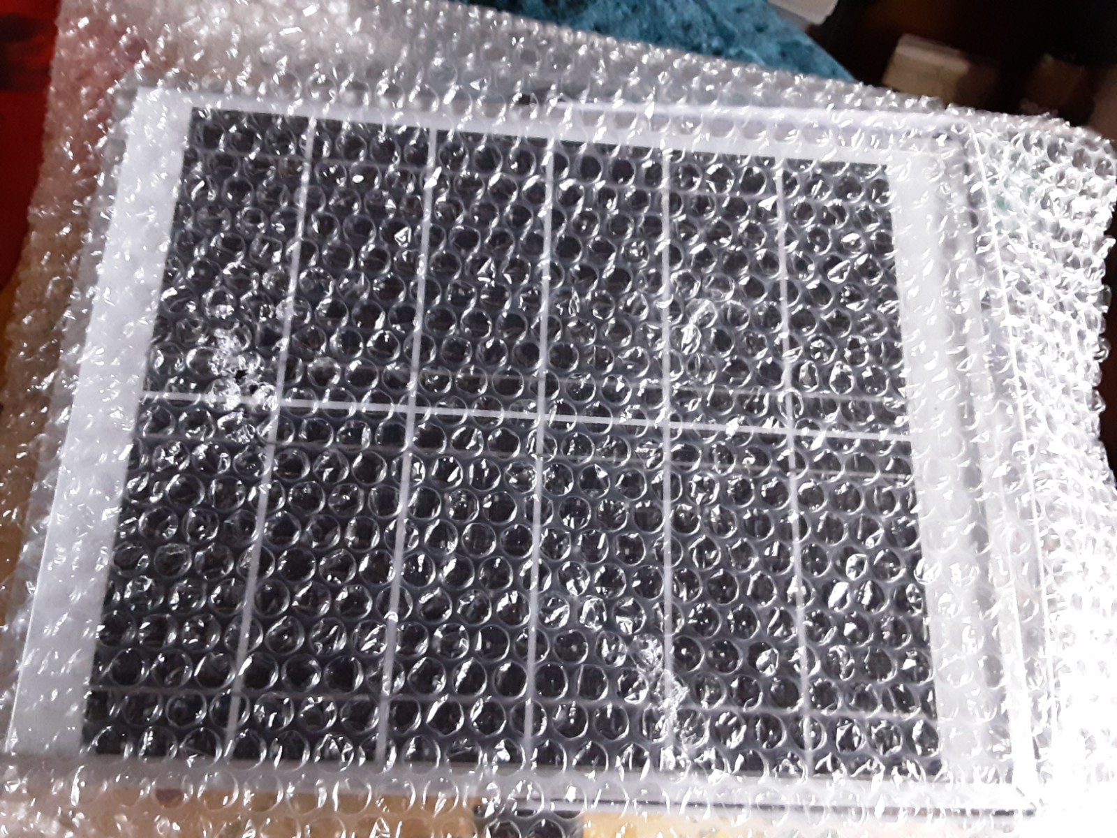 New Solar Panel For Overhead Lights 6.5V/6.W 16.5 LongCableThat ConnectsToPanel