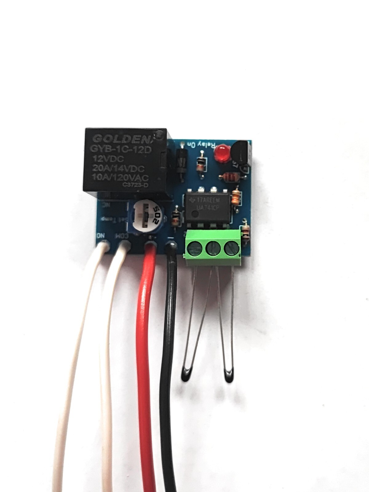 Mini home differential thermostat solar water heating pump controller 12V 10A