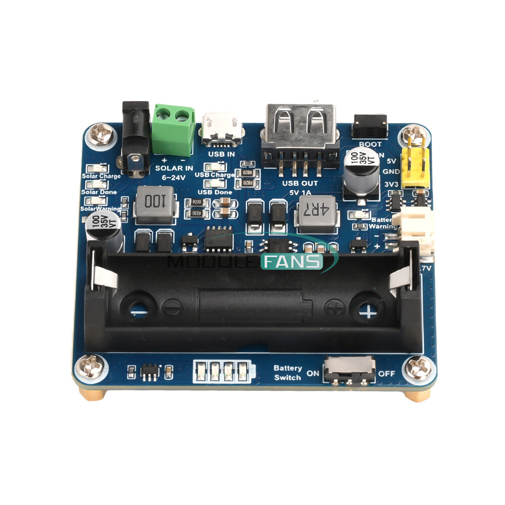 Power Manager Module for 6V~24V Solar Panel Support MPPT USB Battery Charging