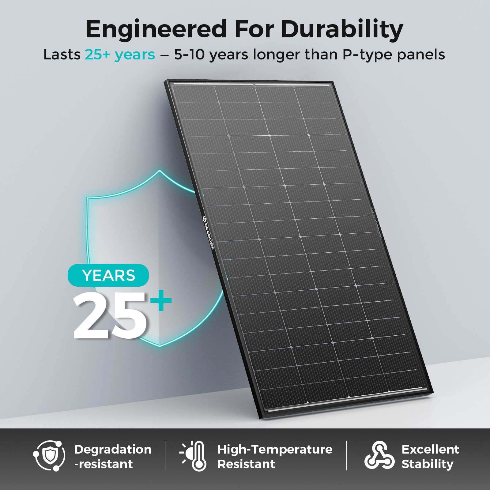 ECOBOSS 200W 400W 600W 1200W Bifacial Solar Panels N-Type 16BB Mono 25% Off-Grid
