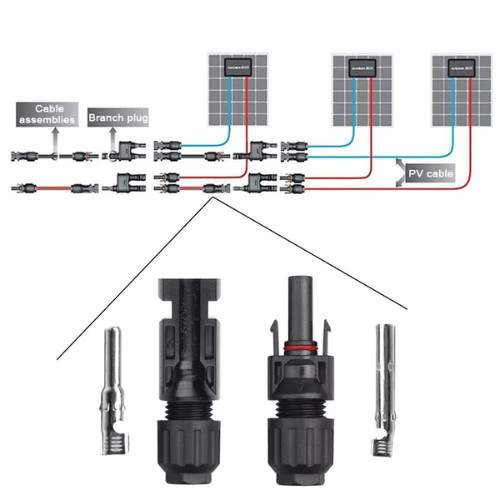 10 Set Male Female Wire Cable Connector Set Solar Panel Waterproof Connector