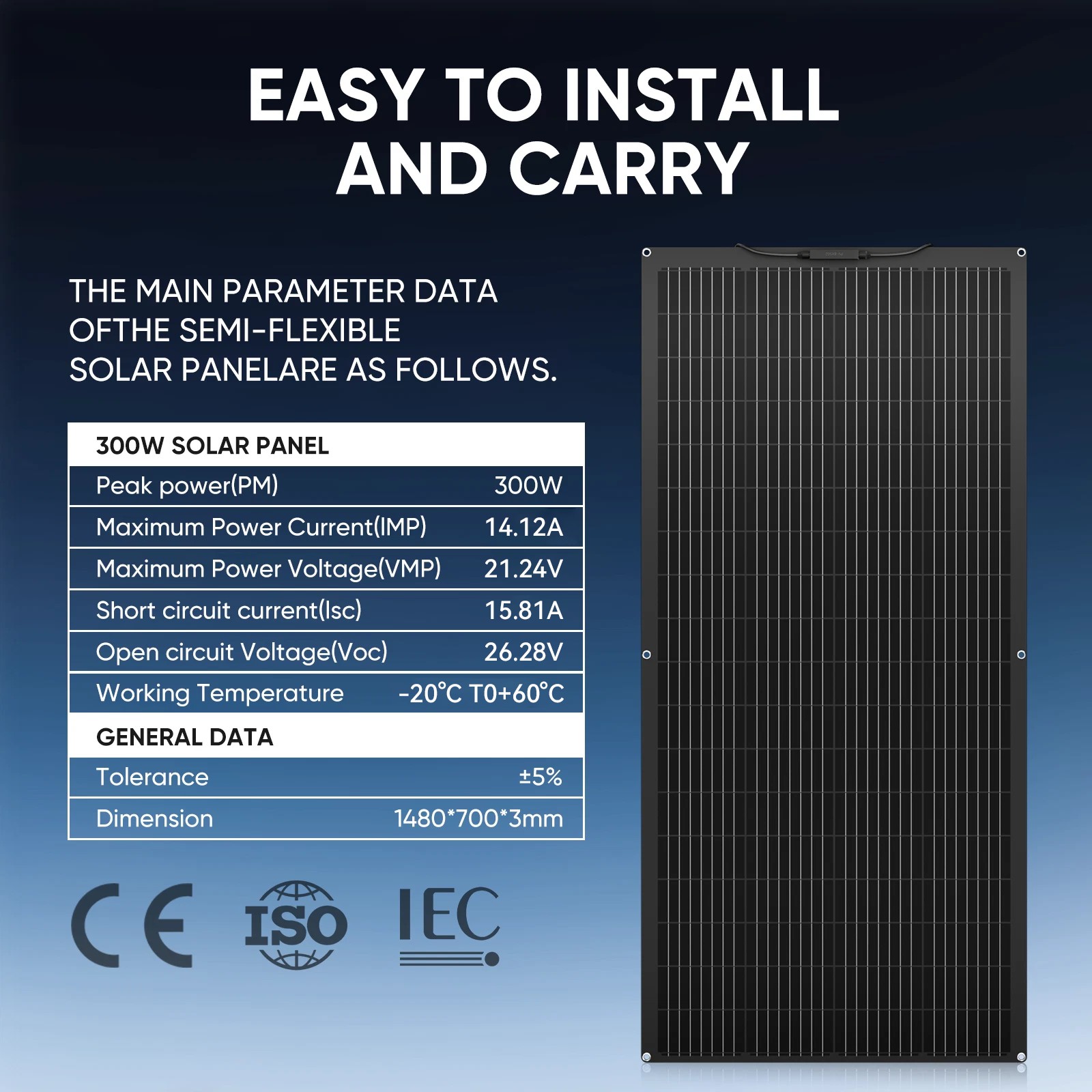 600W Flexible Solar Panel Mono 12V Portable Power Camping Home RV Battery Charge