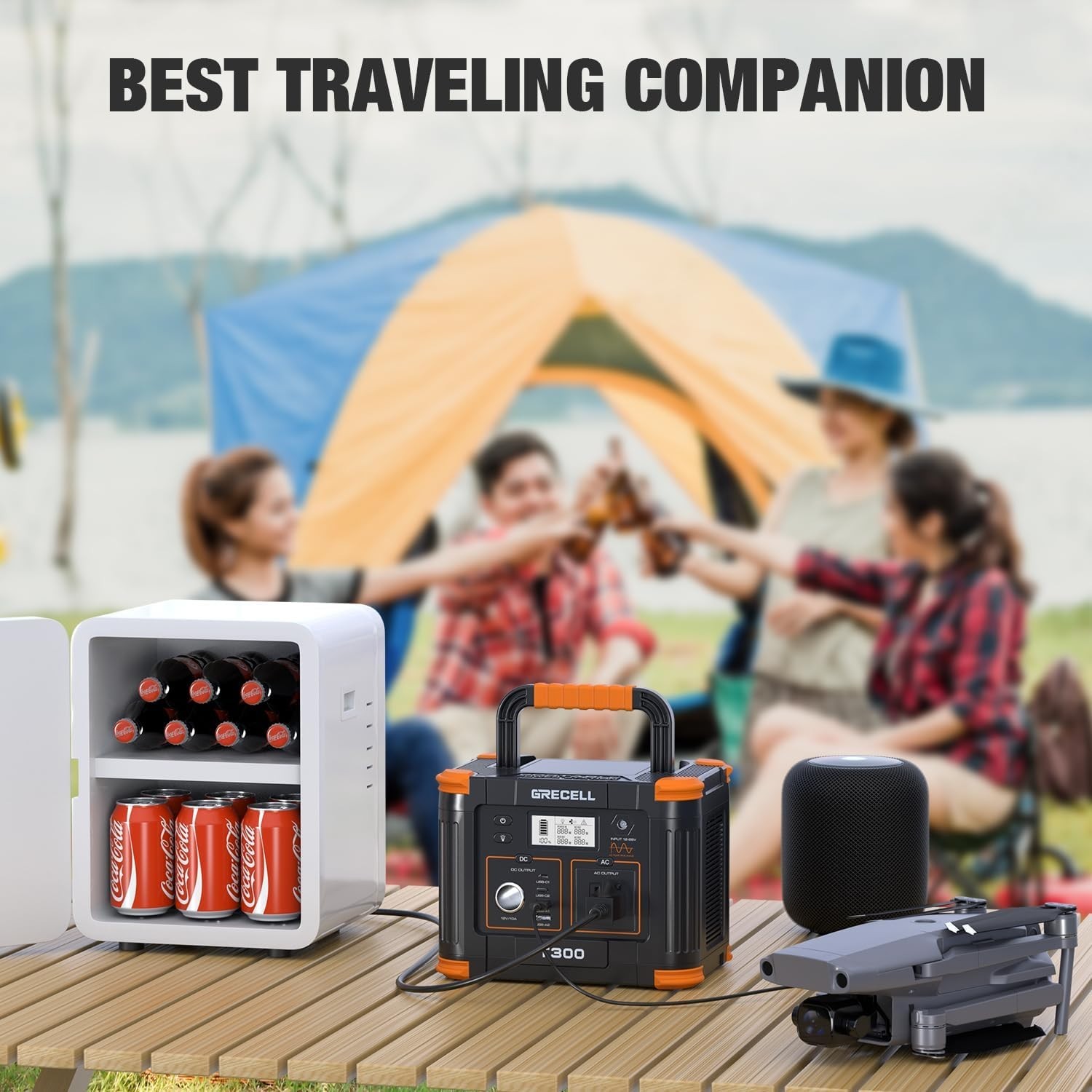 230.88Wh Backup Lithium Battery with 300W Output for Camping & Home Blackouts