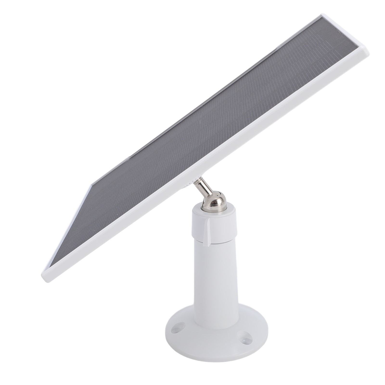 White Solar Panel For Bird Feeder Camera Waterproof Charger For Outdoor Use