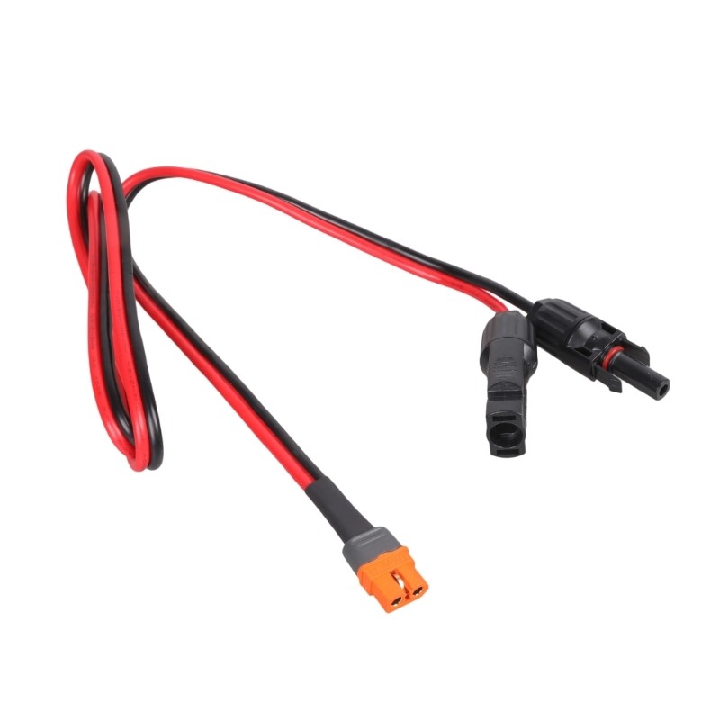 MC 4 To XT60IF Female Charging Cable 12AWG For Solar Panel Outdoor Power, 0.3-5m