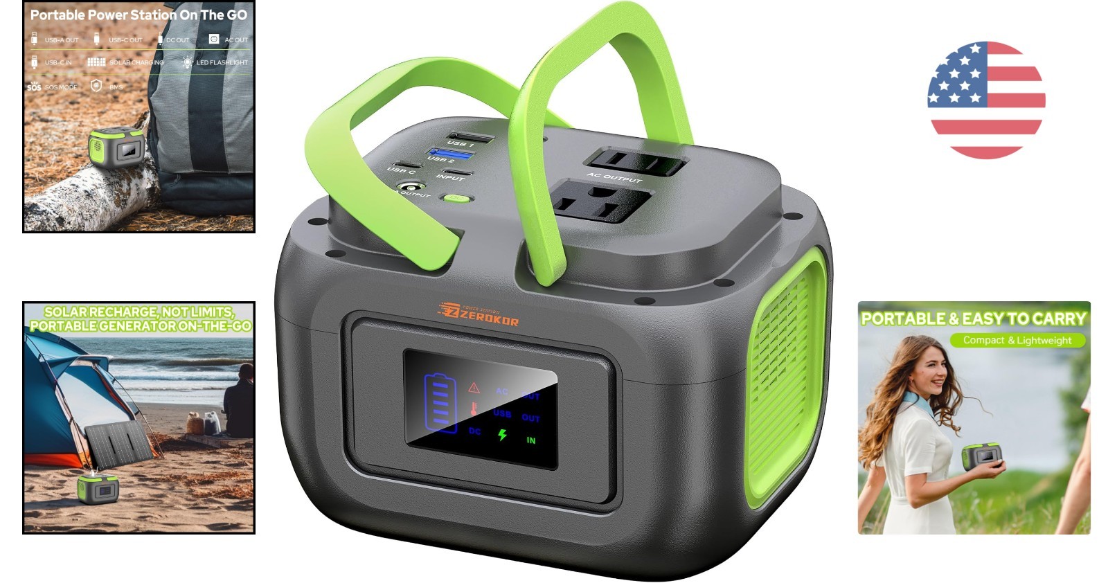 Compact 120W Power Bank with AC Outlets – Perfect for RV, Van, and Off-Grid Life