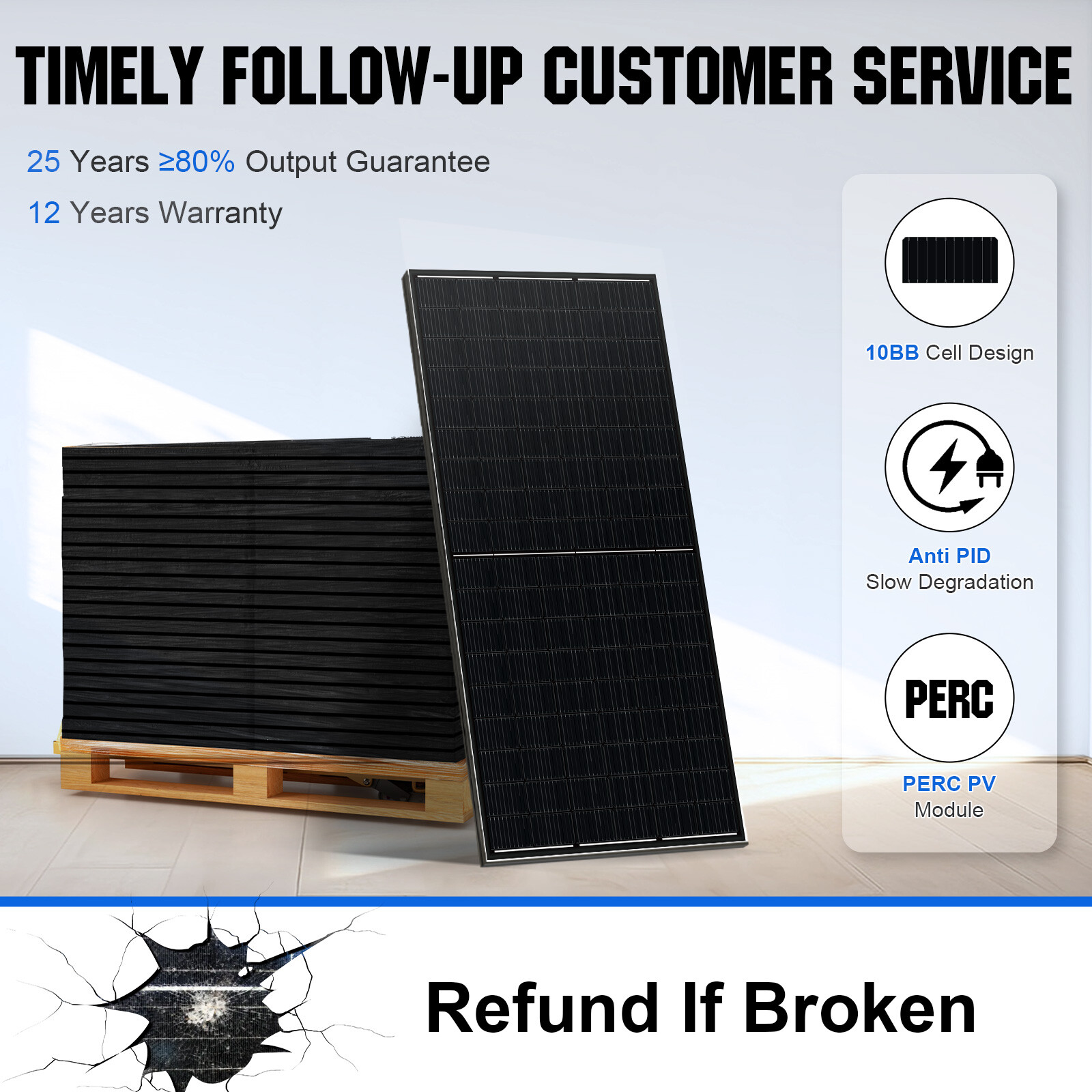 ECO-WORTHY 9440W Solar Panel +10KW 120V/240V inverter & 48KWh Lithium Battery