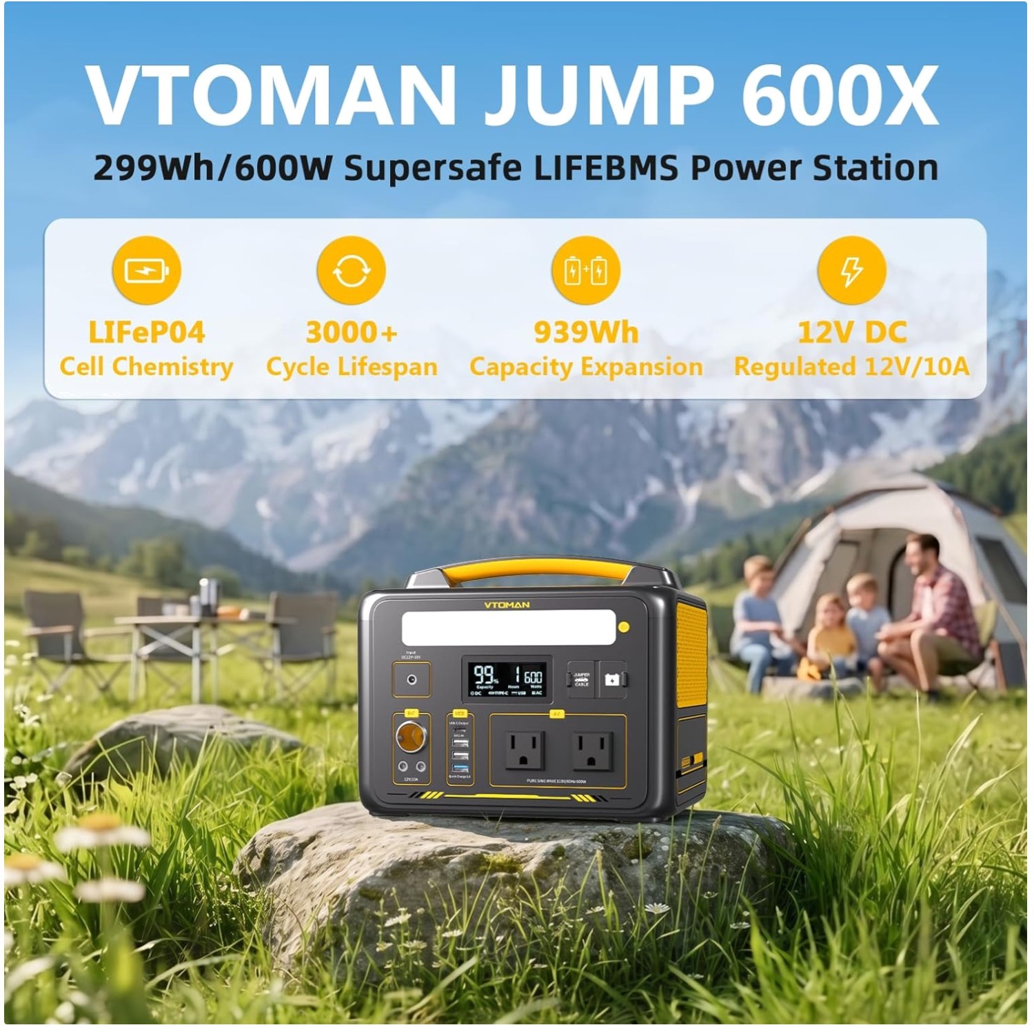 Jump 600X Portable Power Station 600W, 299Wh Battery