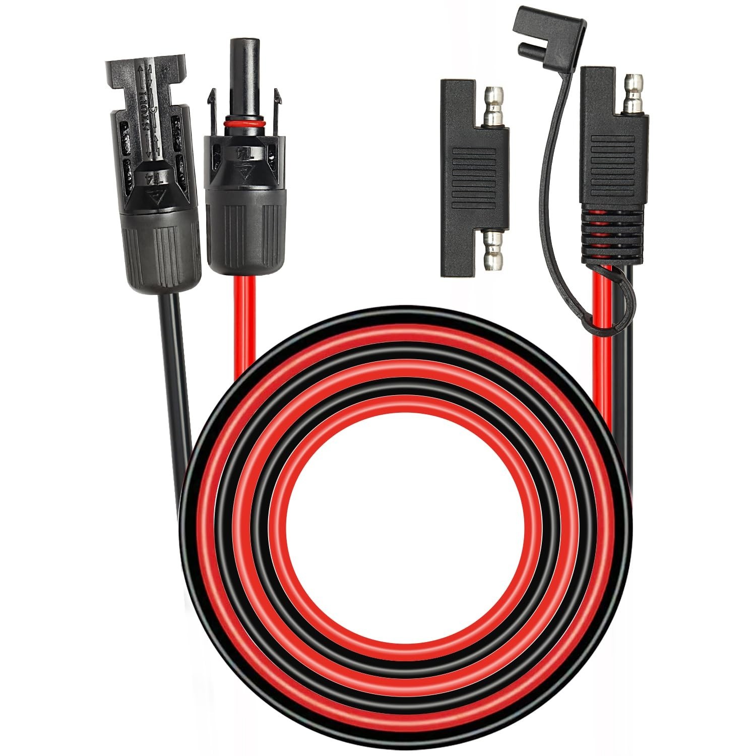 20FT 10AWG Solar Panel SAE Adapter Cable – RV Extension for Battery Charger Kit