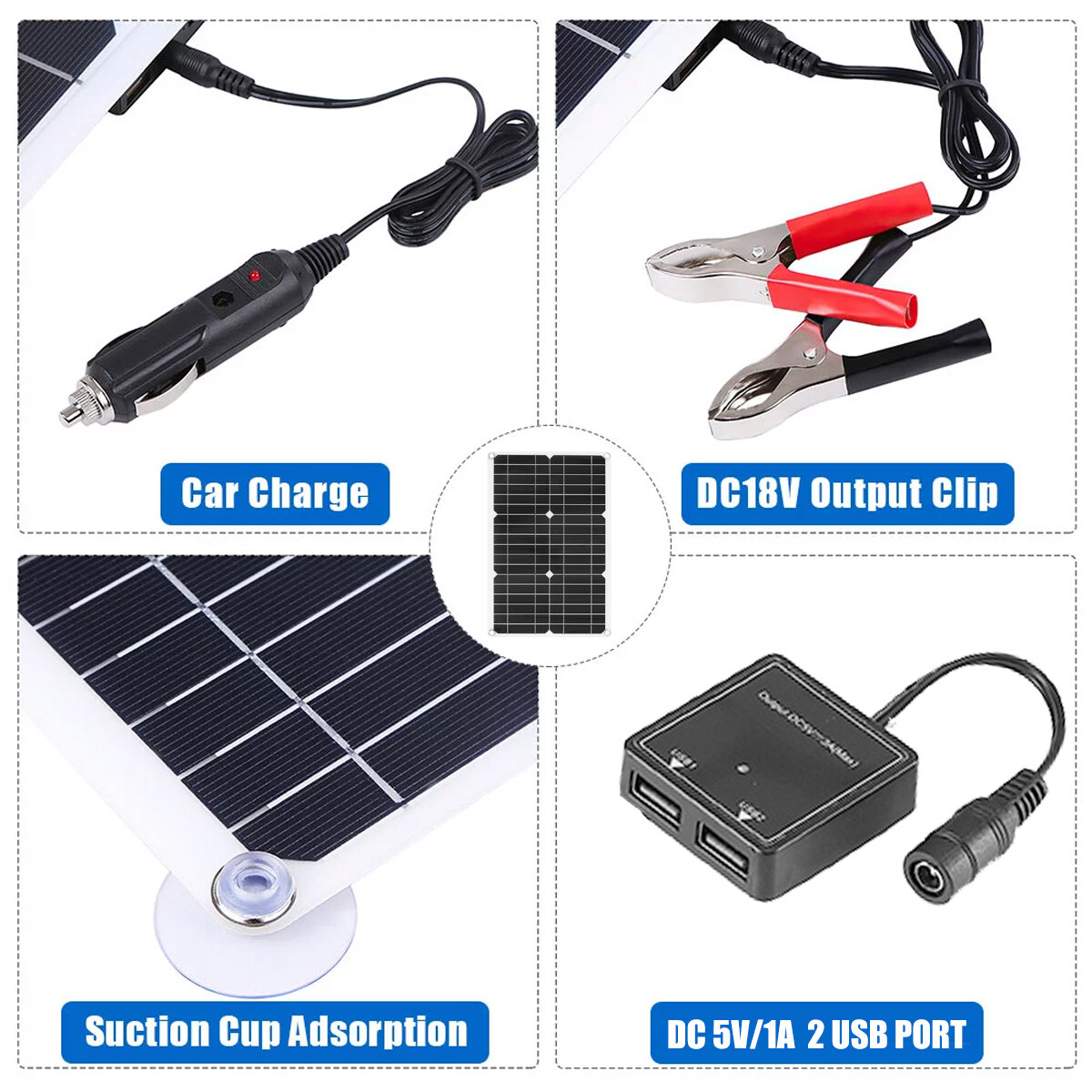 400 Watts Solar Panel Kit 100A 12V Battery Charger with Controller Caravan Boat