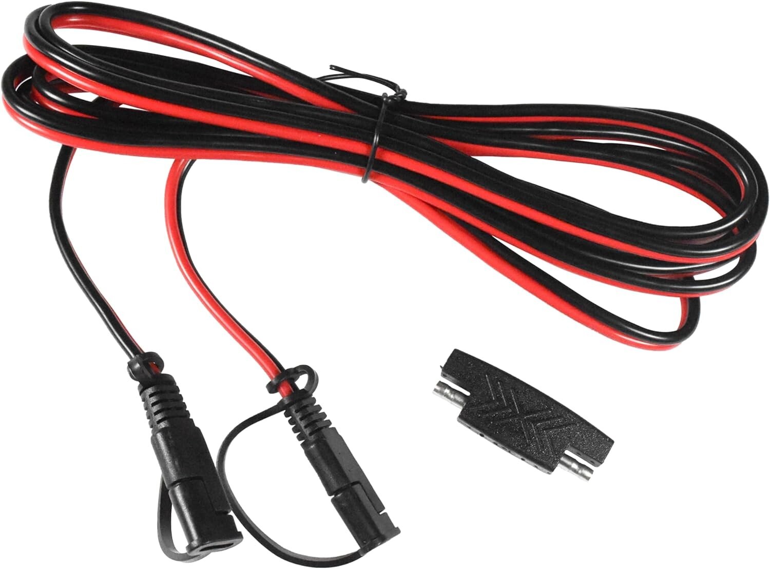 9Ft SAE to SAE Extension Cable Connector 16AWG with SAE Polarity Reverse Adapter