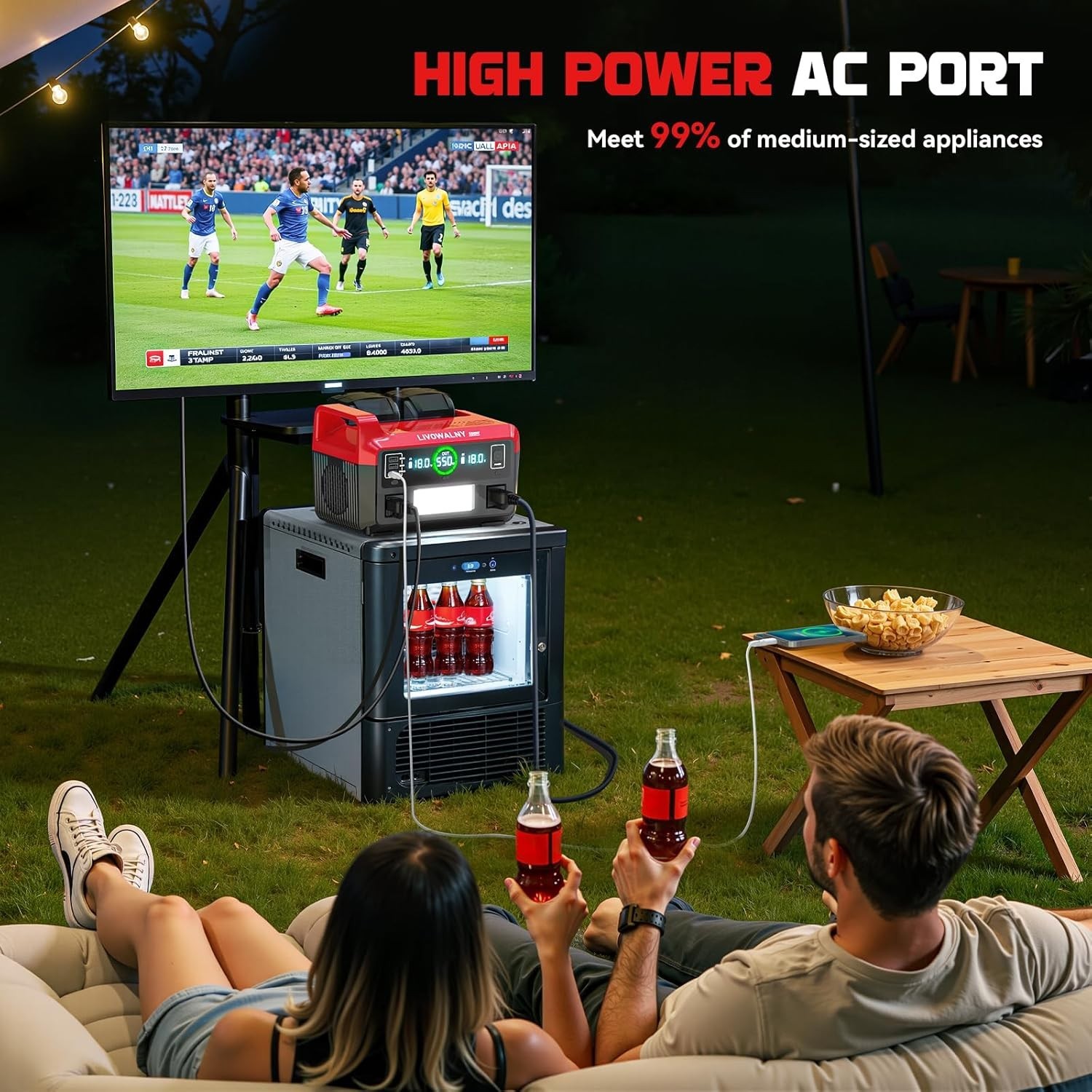 Outdoor Camping Inverter 550W: Milwaukee Battery Compatible-