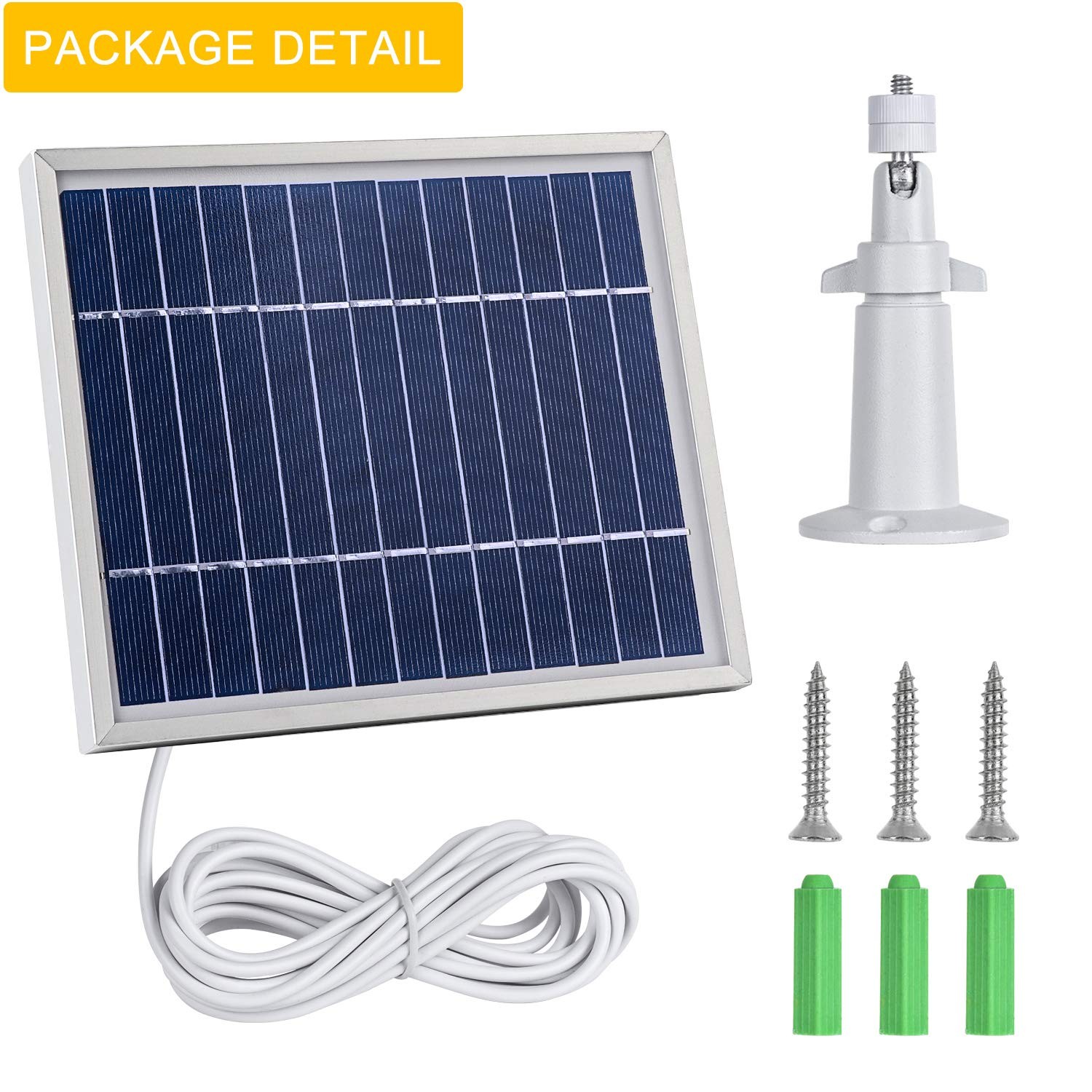 Itodos Solar Panel Compatible with Arlo Pro and Arlo Pro 2, 11.8Ft Outdoor Power