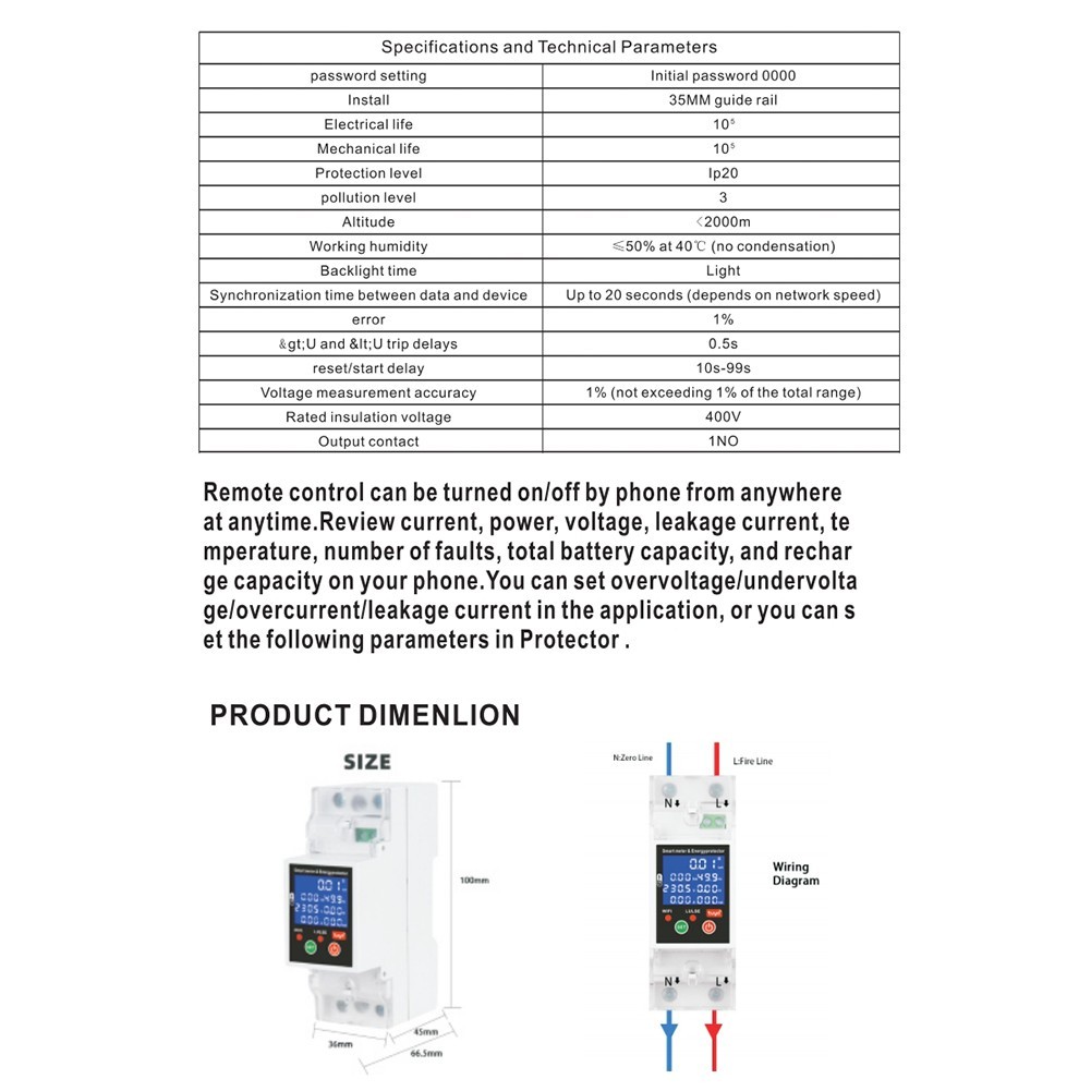 PV Smart Circuit Breaker 80A with Overcurrent and Leakage Protection Features