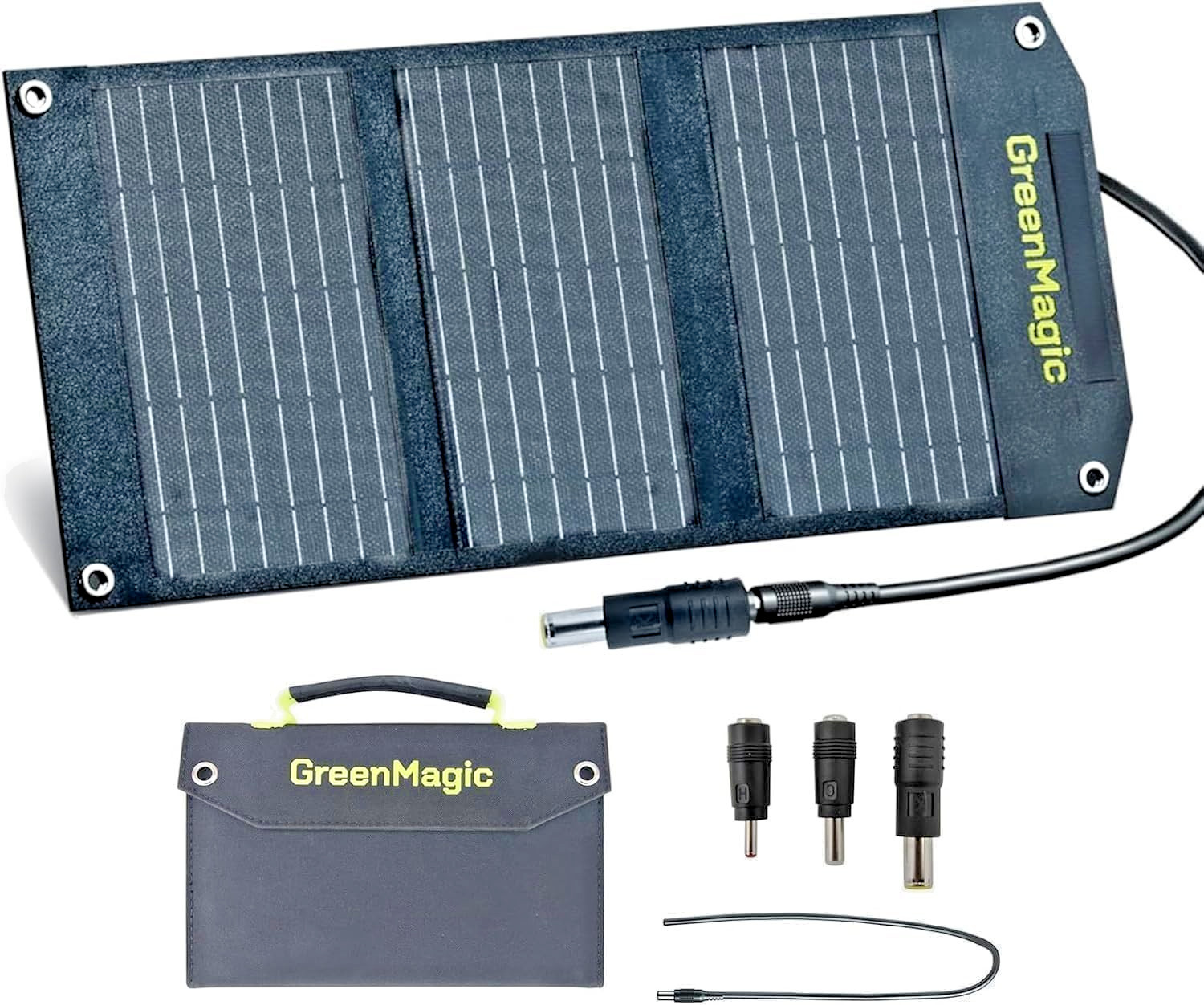 Greenmagic 40 Watt Portable Solar Panel Charger with USB-A USB-C DC Output