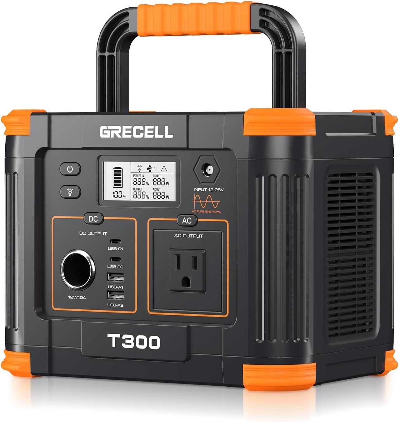 230.88Wh Backup Lithium Battery with 300W Output for Camping & Home Blackouts