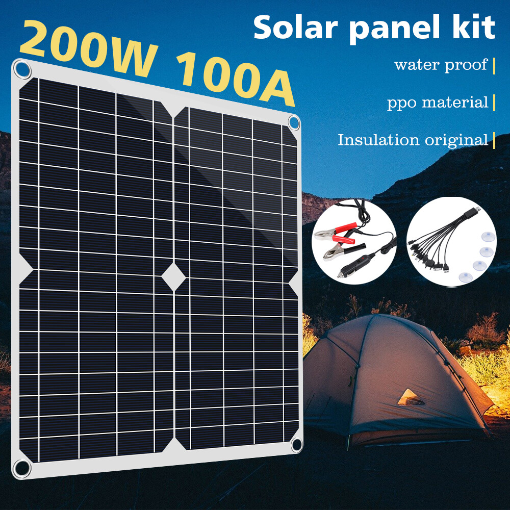 600 Watts Solar Panel Kit 12V 100A Battery Charger with Controller Caravan Boat