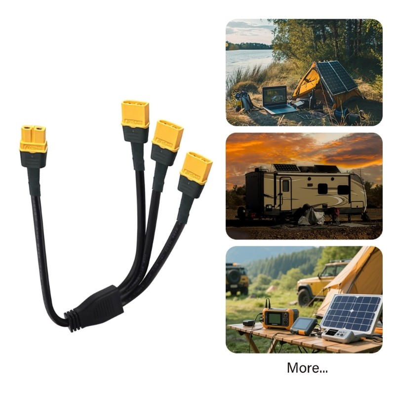 Yellow End XT60H Splitter Cable 35Cm for Solar Unit Cable Grouping