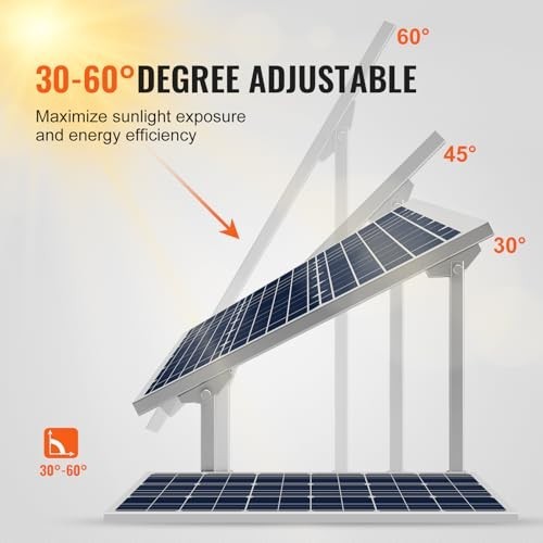 VEVOR Adjustable Solar Panel Mounting Brackets for 4-8 Panels