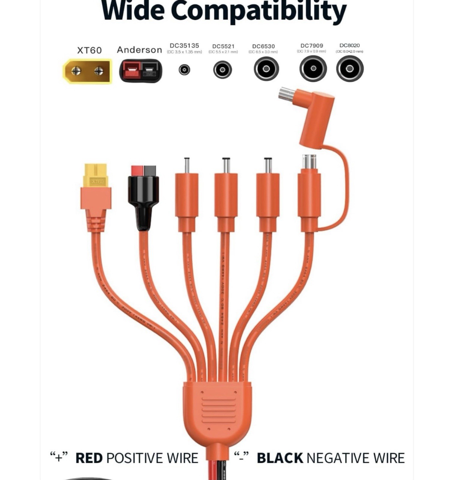 Tonton 7 In 1 Versatile Solar Panel Connection Kit for Universal Power Stations